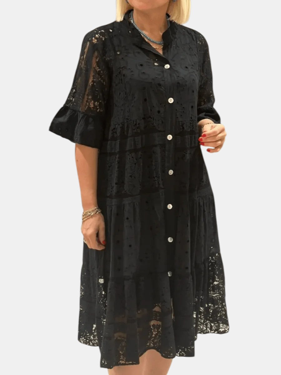 Cherylann | Floral Midi Dress – Light, Effortless Comfort